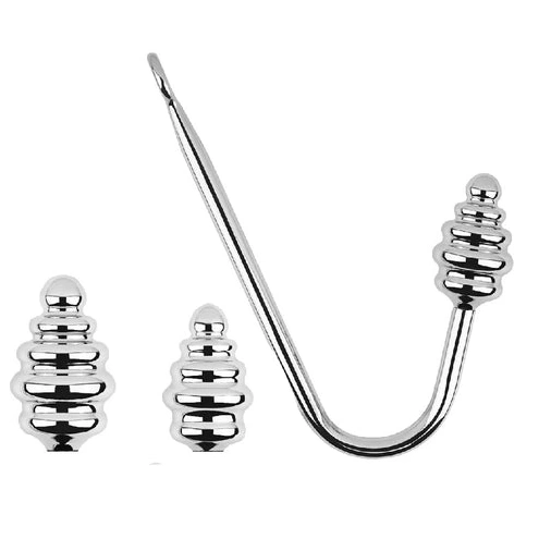Hook Screw-in Ribbed Set Anal GreatBenefit 8826 0707